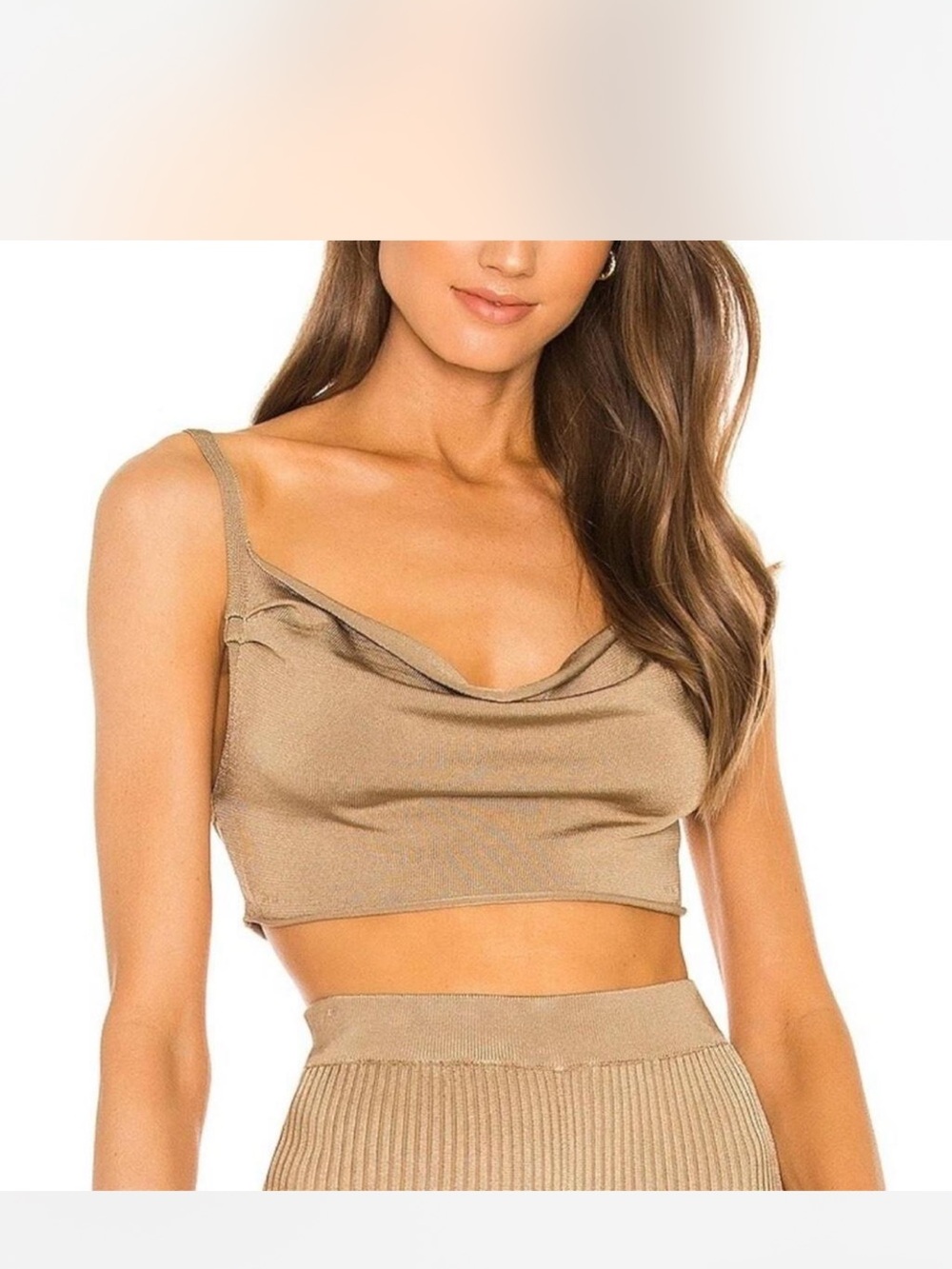 michael costello x revolve NWT top gold metallic